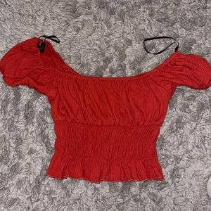 Puff sleeve crop top